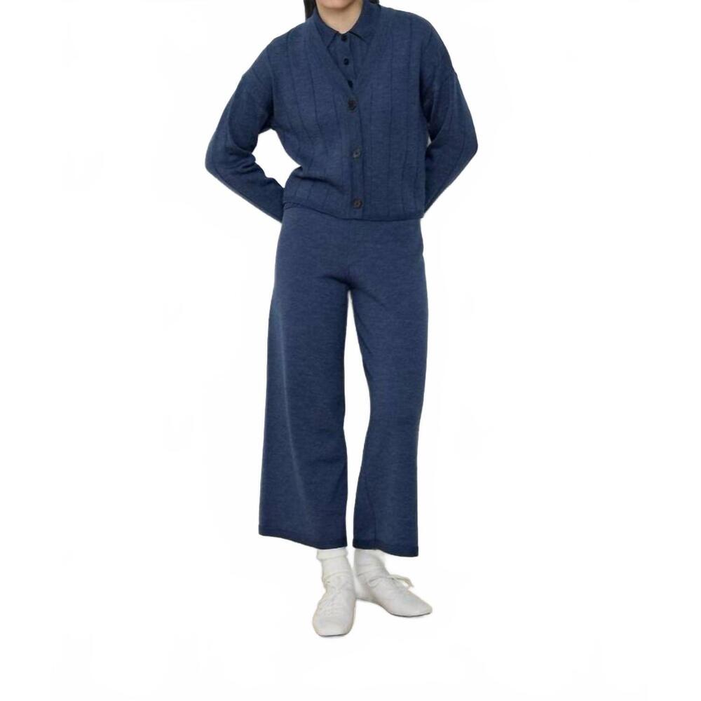 NEW DIARTE callum cardigan in blue melange